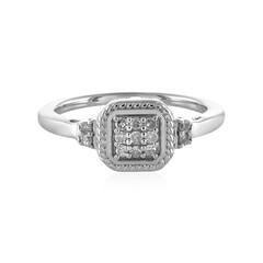 Bague en argent et Diamant I1 couleur (I)