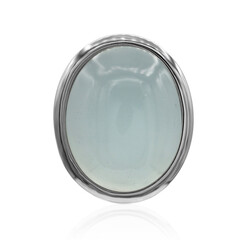 Pendentif en argent et Calcédoine bleue