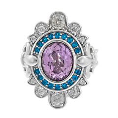 Bague en argent et Kunzite (Dallas Prince Designs)