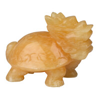Figurine et Calcite Orange  (Lapis Vitalis)