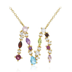 Collier en argent et Topaze bleu Suisse