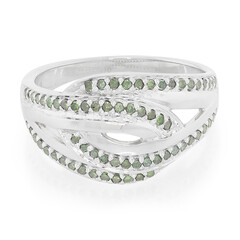 Bague en argent et Diamant fantaisie