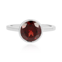 Bague en argent et Grenat du Mozambique