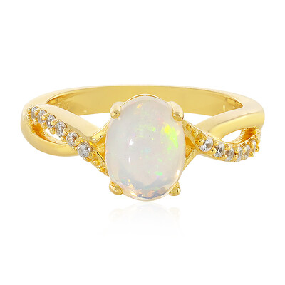 Bague en argent et Opale Welo
