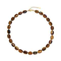 Collier en argent et Œil de Tigre