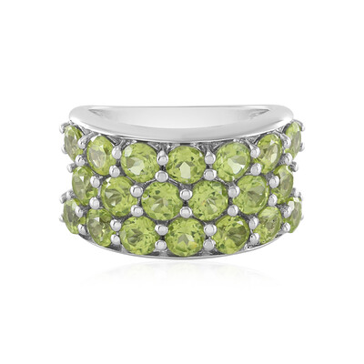Bague en argent et Péridot (de Melo)