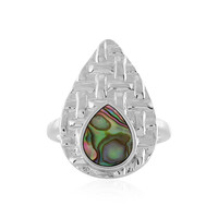 Bague en argent et Coquillage d'Abalone