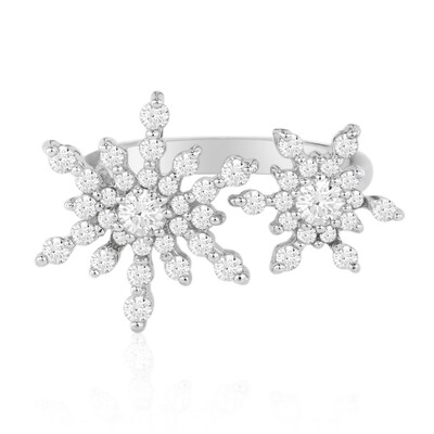 Bague en argent et Topaze blanche (MONOSONO COLLECTION)
