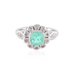 Bague en argent et Emeraude de Russie