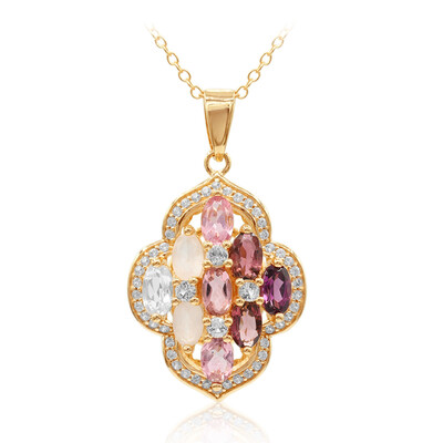 Collier en argent et Grenat Rhodolite