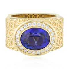 Bague en or et Tanzanite AAA (de Melo)