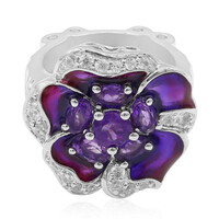 Bague en argent et Améthyste de Zambie (Dallas Prince Designs)