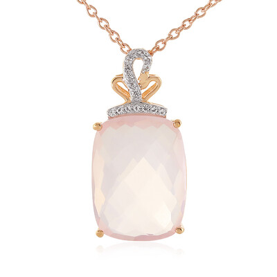 Collier en argent et Quartz rose