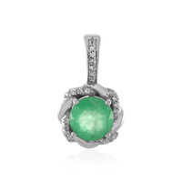 Pendentif en argent et Emeraude d'Ethiopie