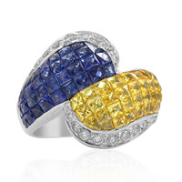 Bague en or et Saphir bleu (Estée Collection)