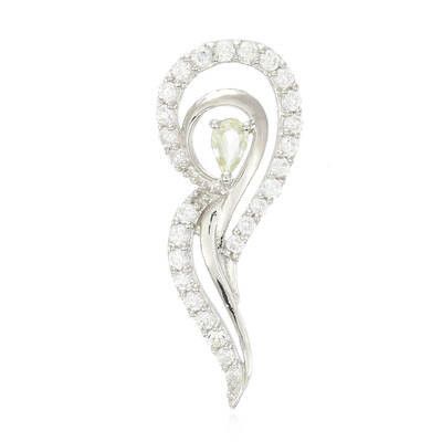 Pendentif en argent et Tourmaline cuprifère