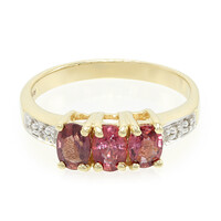 Bague en or et Saphir Padparadscha non chauffé