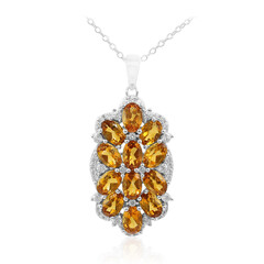 Collier en argent et Citrine Madère