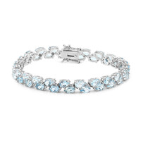 Bracelet en argent et Topaze bleu ciel