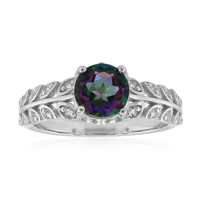 Bague en argent et Quartz mystique