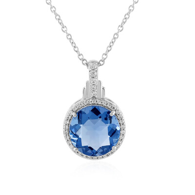 Collier en argent et Fluorite à couleur changeante