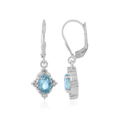 Boucles d'oreilles en argent et Zircon de Ratanakiri