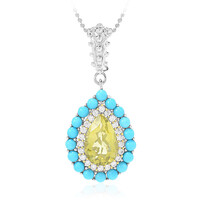 Collier en argent et Quartz de l'Ouro Verde (Dallas Prince Designs)