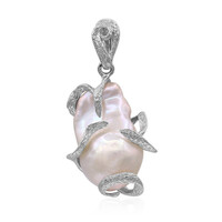 Pendentif en argent et Perle de culture d'eau douce (TPC)