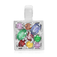 Pendentif en argent et Saphir du Laos