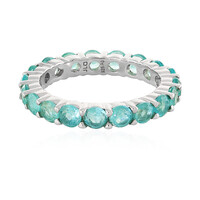 Bague en argent et Apatite bleue