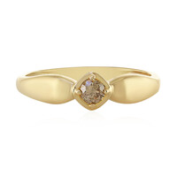 Bague en or et Diamant chocolat I1