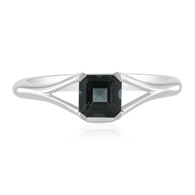 Bague en argent et Topaze bleu de Londres