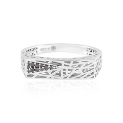 Bague en or et Diamant noir (Ornaments by de Melo)
