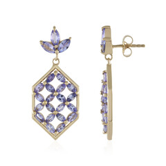 Boucles d'oreilles en argent et Tanzanite