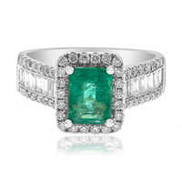 Bague en or et Emeraude de Zambie AAA (CIRARI)