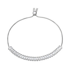 Bracelet en argent et Topaze blanche