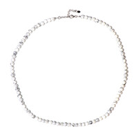 Collier en argent et Howlite