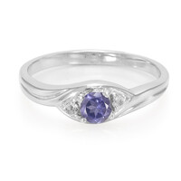 Bague en argent et Iolite de Ceylan
