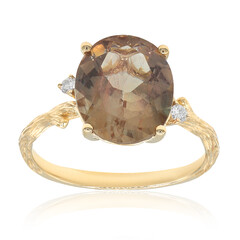 Bague en or et Pierre du Soleil de l’Orégon (Smithsonian)