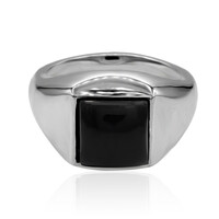 Bague en argent et Onyx noir