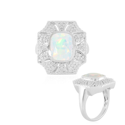 Bague en argent et Opale Welo