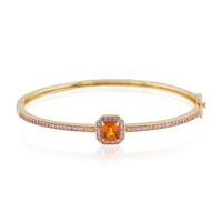 Bracelet en or et Saphir orange de Ban Ka Cha