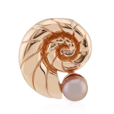Pendentif en argent et Perle Ming de couleur pourpre (TPC)