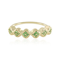 Bague en argent et Tsavorite de Tanzanie