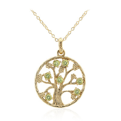 Collier en argent et Péridot de Birmanie