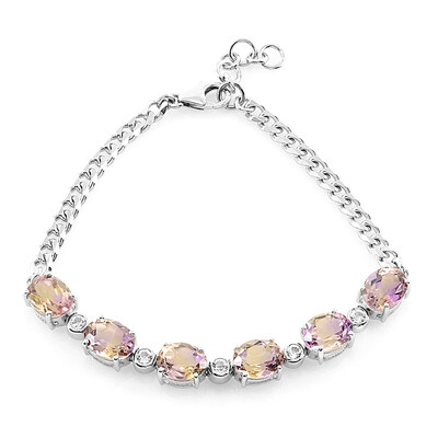 Bracelet en argent et Amétrine