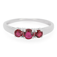 Bague en argent et Rubis du Malawi