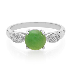 Bague en argent et Chrysoprase impériale
