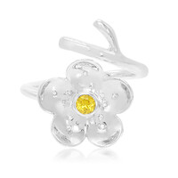 Bague en argent et Grenat mandarine