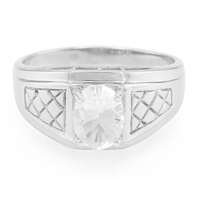 Bague pour homme en argent et Pétalite